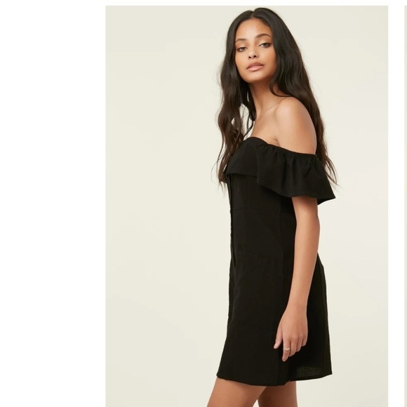 Anthropologie x ICHI Mini dress Marrakech Dark romantic Black Crepe S - Picture 1 of 14